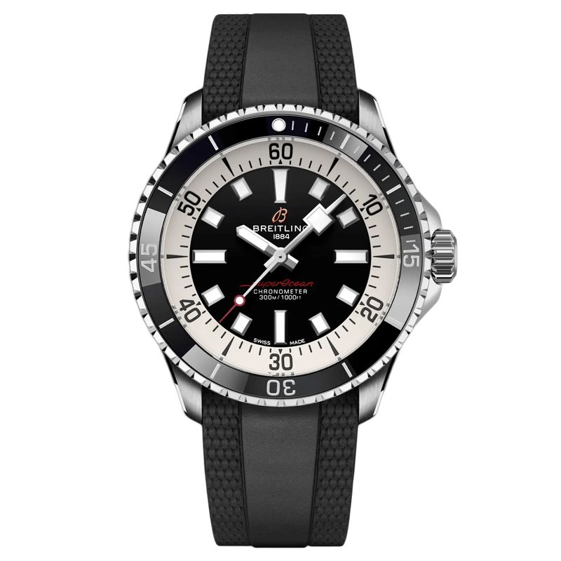 Breitling Mens Superocean Black Dial Watch  A17376211b1s1